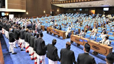 एमालेको अवरोधबीच संसदमा एमसीसीमाथि सैद्धान्तिक छलफल जारी